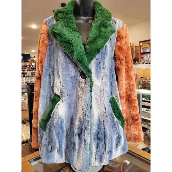 ivy jane Jackets & Blazers - Ivy Jane Eclectic-Boho- Faux Fur Statement Coat - Size M - Maximalist Dream